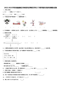 2022-2023学年河南省商丘市项城市正泰博文学校三下数学期末质量检测模拟试题含解析