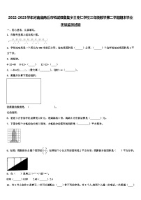 2022-2023学年河南省商丘市柘城县皇集乡王克仁学校三年级数学第二学期期末学业质量监测试题含解析