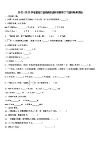 2022-2023学年黑龙江省鸡西市虎林市数学三下期末联考试题含解析