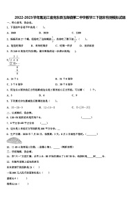 2022-2023学年黑龙江省克东县玉岗镇第二中学数学三下期末检测模拟试题含解析