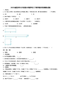 2023届北京市大兴区爱心希望学校三下数学期末检测模拟试题含解析