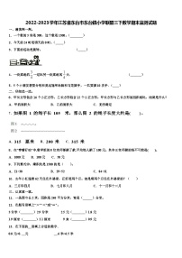 2022-2023学年江苏省东台市东台镇小学联盟三下数学期末监测试题含解析