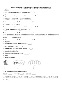 2022-2023学年江苏省连云港三下数学期末教学质量检测试题含解析