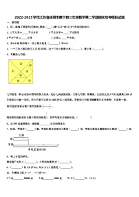 2022-2023学年江苏省徐州市睢宁县三年级数学第二学期期末统考模拟试题含解析