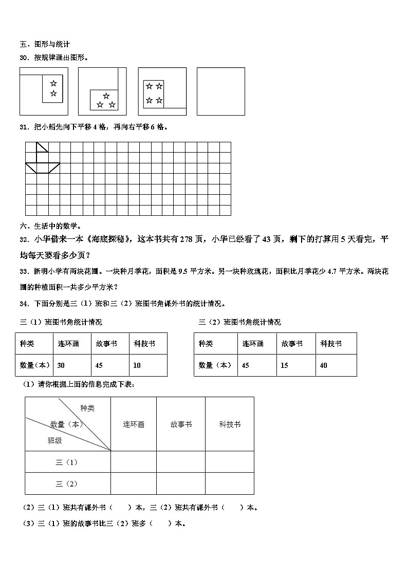 2022-2023学年福建省漳州市高新技术产业开发区三下数学期末监测试题含解析第3页