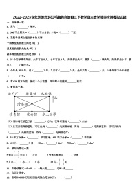 2022-2023学年河池市环江毛南族自治县三下数学期末教学质量检测模拟试题含解析