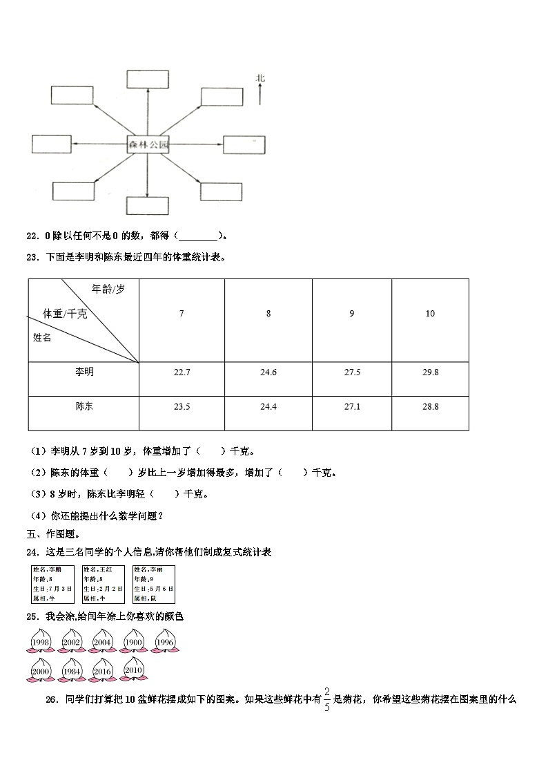 2022-2023学年湖北省孝感市安陆市三下数学期末含解析第3页