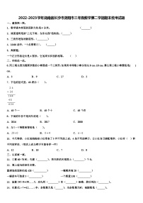 2022-2023学年湖南省长沙市浏阳市三年级数学第二学期期末统考试题含解析