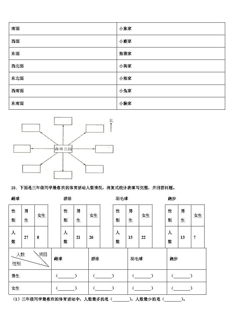 2022-2023学年湖州市德清县三年级数学第二学期期末复习检测试题含解析第3页