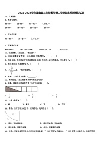 2022-2023学年滦南县三年级数学第二学期期末检测模拟试题含解析