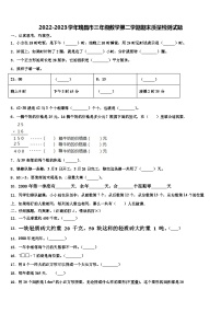 2022-2023学年瑞昌市三年级数学第二学期期末质量检测试题含解析