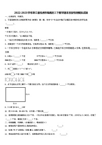 2022-2023学年浙江省杭州市瓯海区三下数学期末质量检测模拟试题含解析