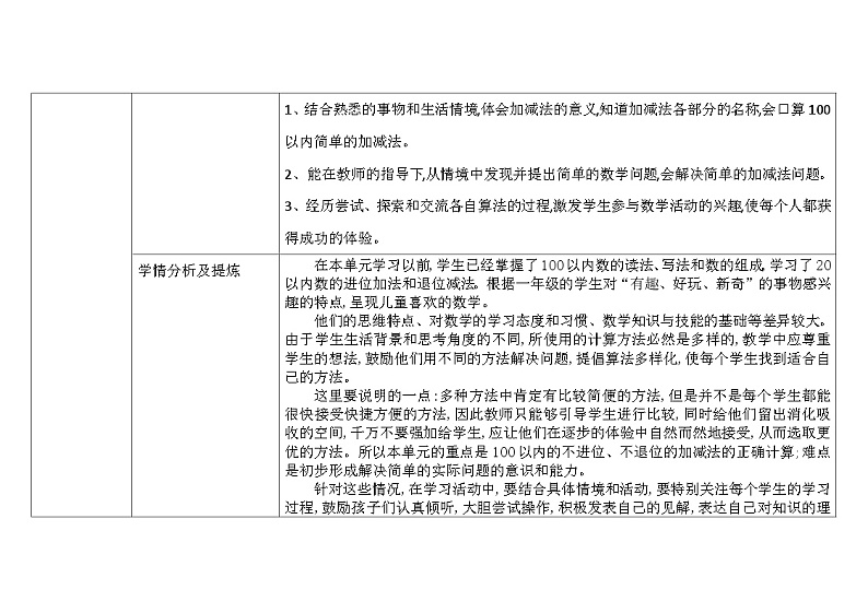 北师大版小学数学一下第五单元第1课时《小兔请客》及单元设计整体说明第2页