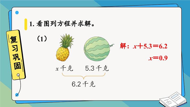 冀5数上 八 方程 整理与复习 PPT课件+教案03