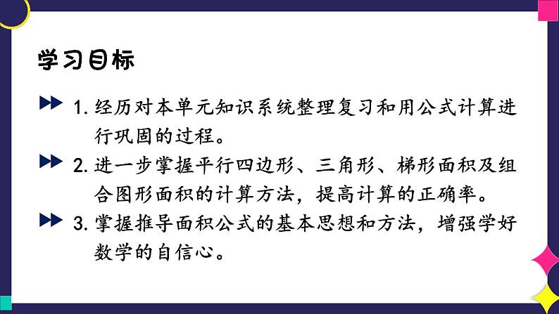 冀5数上 六 多边形的面积  整理与复习 PPT课件+教案02