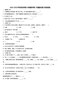 2022-2023学年阿合奇县三年级数学第二学期期末复习检测试题含解析