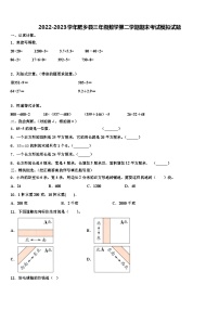 2022-2023学年肥乡县三年级数学第二学期期末考试模拟试题含解析