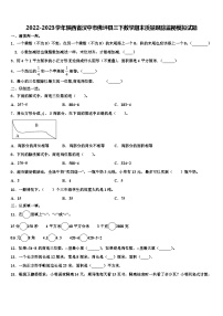 2022-2023学年陕西省汉中市佛坪县三下数学期末质量跟踪监视模拟试题含解析