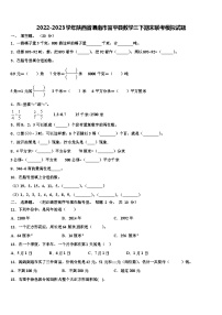 2022-2023学年陕西省渭南市富平县数学三下期末联考模拟试题含解析