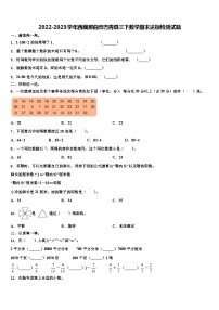 2022-2023学年西藏那曲市巴青县三下数学期末达标检测试题含解析