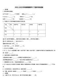 2022-2023学年越西县数学三下期末检测试题含解析