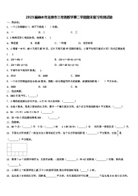 2023届丽水市龙泉市三年级数学第二学期期末复习检测试题含解析