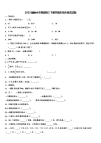 2023届丽水市青田县三下数学期末综合测试试题含解析