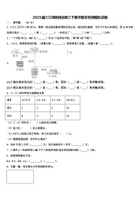 2023届三江侗族自治县三下数学期末检测模拟试题含解析