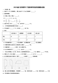 2023届三亚市数学三下期末教学质量检测模拟试题含解析