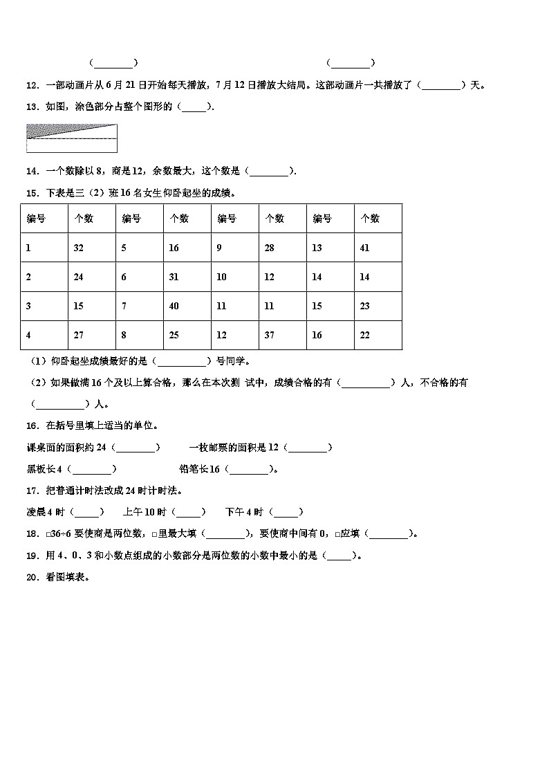 2023届上虞市三下数学期末综合测试模拟试题含解析第2页