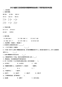 2023届双江拉祜族佤族布朗族傣族自治县三下数学期末统考试题含解析