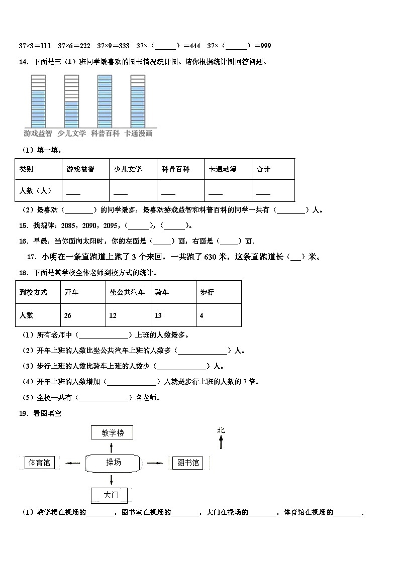 2023届四川省南充市仪陇县数学三下期末复习检测模拟试题含解析第2页