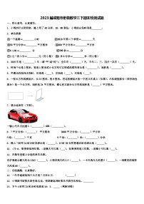 2023届咸阳市彬县数学三下期末检测试题含解析