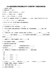 2023届安徽省明光市明光镇映山中学三年级数学第二学期期末调研试题含解析