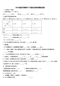 2023届宝丰县数学三下期末达标检测模拟试题含解析