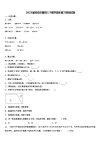 2023届宝鸡市眉县三下数学期末复习检测试题含解析