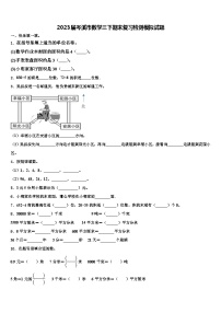 2023届岑溪市数学三下期末复习检测模拟试题含解析