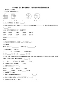 2023届广东广州市花都区三下数学期末教学质量检测试题含解析