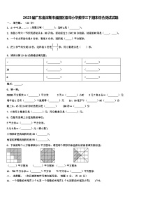 2023届广东省深圳市福田区耀华小学数学三下期末综合测试试题含解析