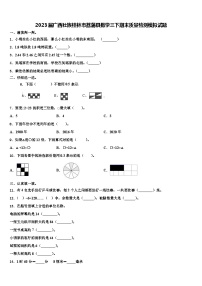 2023届广西壮族桂林市荔蒲县数学三下期末质量检测模拟试题含解析