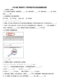 2023届广西桂林市三下数学期末学业质量监测模拟试题含解析