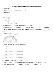 2023届广西来宾市象州县小学三下数学期末统考试题含解析