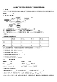 2023届广西河池市宜州区数学三下期末调研模拟试题含解析