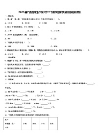 2023届广西防城港市东兴市三下数学期末质量检测模拟试题含解析