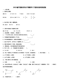 2023届宁夏银川市永宁县数学三下期末达标检测试题含解析