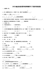 2023届山东省东营市利津县数学三下期末检测试题含解析