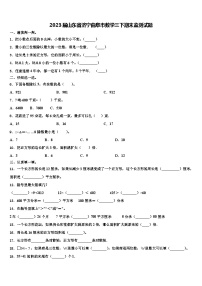 2023届山东省济宁曲阜市数学三下期末监测试题含解析