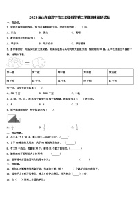 2023届山东省济宁市三年级数学第二学期期末调研试题含解析