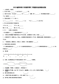 2023届师宗县三年级数学第二学期期末监测模拟试题含解析