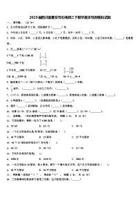 2023届四川省雅安市石棉县三下数学期末检测模拟试题含解析